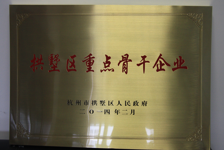 2014年3月10日，集团喜获拱墅区人民当局定名“拱墅区重点骨干企业”称号。