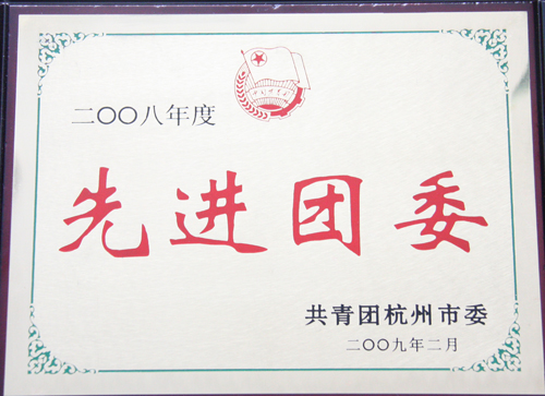 EWC电竞官网团委被荆门市团委授予“2008年度荆门市先进团委”